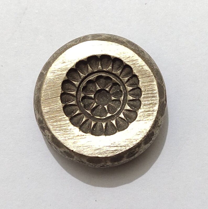 Vintage Jewelry Earring Tops Die Mold Mould hand-engraved on Bro Vintage Jewelry Earring Tops Die Mold Mould hand-engraved on Bro