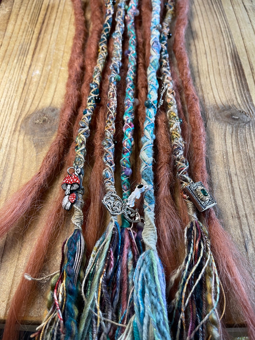 Dreadlock Macrame Hair Wrap Extensions Festival Hair Jewelry Yarn