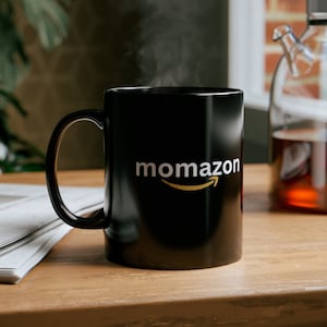 Futurama Momazon 11oz Black Mug