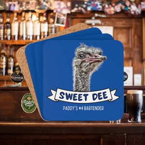 Sweet Dee Corkwood Coaster Set/It's Always Sunny In Philadelphia