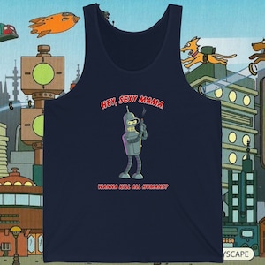 Bender Kill All Humans Tank Top/Futurama
