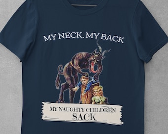 Camiseta unissex Krampus 'Meus Filhos Travessos'