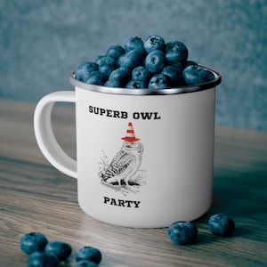 Superb Owl Enamel Campfire Mug/What We Do In The Shadows
