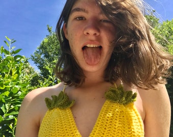 pineapple bralette