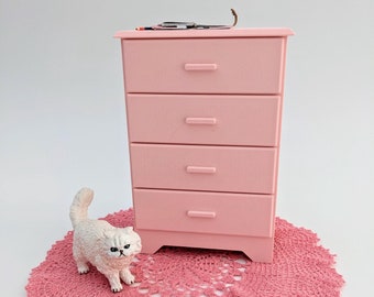 Chest of Drawers | 1/6 Scale Blythe BJD Doll | 20x Colours! | Miniature Furniture Accessory Prop Diorama Scenery