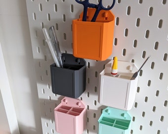 Ikea Skadis Storage Container | Various Colours | Peg Board Accessories for Various Items | Scissors Tools Pliers Pens Holder Paint Brushes