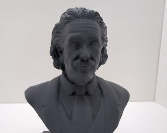 Albert Einstein Bust | Ornament Figure | Paintable Art Model Figurine | Mythical Fantasy Sci-fi | Perfect Unique Geek Gift Him Her 3d
