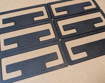 IKEA Schottis Blind Clips - Compatible Replacements x6, White or Black, Pleated Shade Parts, Easy Install, SCHOTTIS Repair