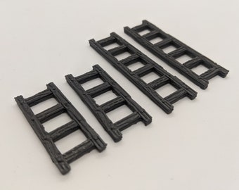 4x Ladders Pack Set | 28mm 1/56 Scale Miniature | DnD Bolt Action D&D RPG Tabletop Wargames | Model Scenery Terrain Scatter UK