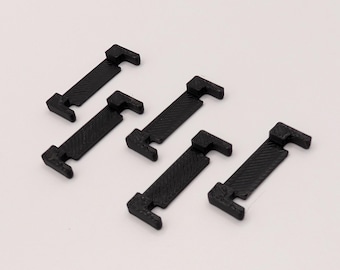 5 Pack Ribbon Cable Replacement Clips Compatible with Raspberry Pi CSI DSI Ports, Black PETG Spares