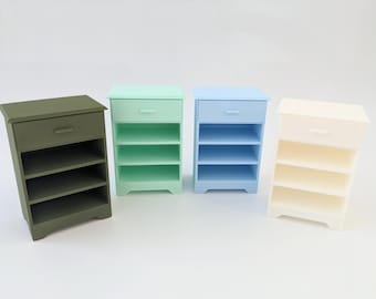 Bedside Table with Drawer | 1/6 Scale Blythe BJD Doll | 20x Colours! | Miniature Furniture Accessory Prop Diorama Scenery