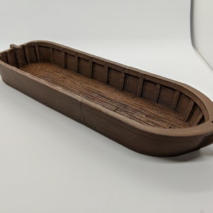 Longboat Ship Boat | 28mm 32mm 1/56 Scale Miniature DnD Bolt Action | RPG Tabletop Wargames Painted Model Scenery Terrain