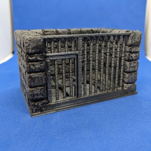 Jail Cell Stone Baustruktur | 28 mm 1:56 20 mm Modell Miniaturfigur | D&D | Tabletop Kriegsspiele Landschaft Terrain Scatter