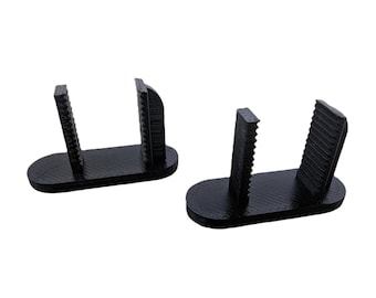 Ford Fiesta MK8 Parcel Shelf Clips - PAIR (2x), Black, 2017-onward, Fixing Holder, ABS Plastic, Easy Install, 16x28x11mm