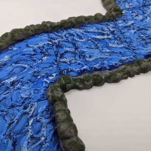 River Water Set | 28mm 1/56 Scale Miniature DnD Bolt Action D&D | Tabletop Wargames | Paintable Model Scenery Terrain Scatter