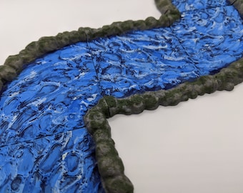 River Water Set | 28mm 1/56 Scale Miniature DnD Bolt Action D&D | Tabletop Wargames | Paintable Model Scenery Terrain Scatter