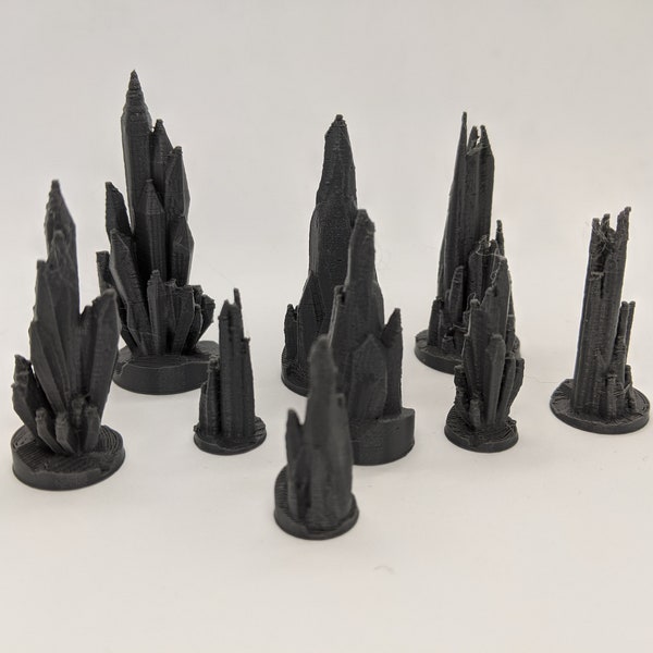 Ice Crystals Pack Set | 28mm 1/56 Scale Miniature | DnD Mailfaux Bolt Action D&D RPG Tabletop Wargames Model Scenery Terrain Scatter UK