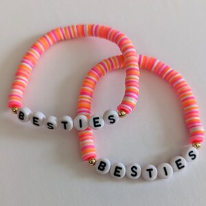 Besties Heishi Beaded Bracelet Set