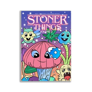 Printable Coloring Book, Stoner Things, Stoner Coloring Book, Adult Coloring Book, Digital Download
