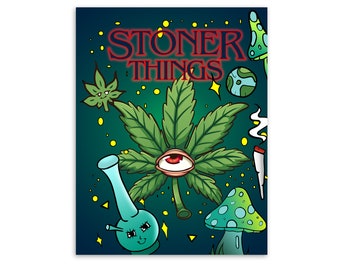 Stoner dingen, Stoner kleurboek, kleurboek voor volwassenen, digitale download