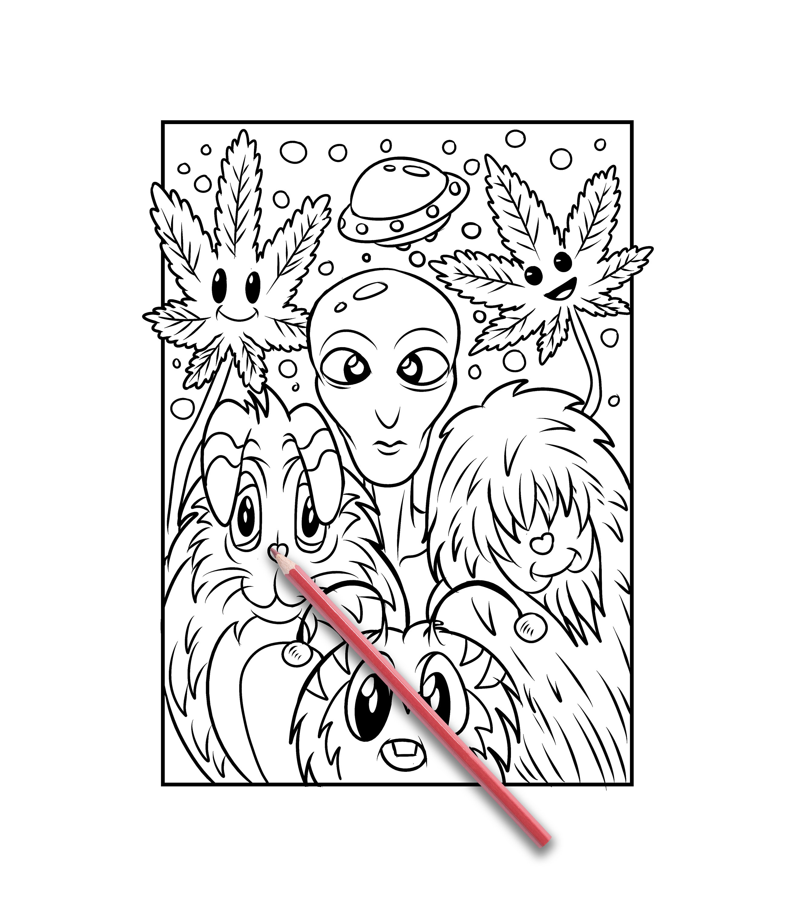 Stoner coloring page colouring page for adults Stoner | Etsy