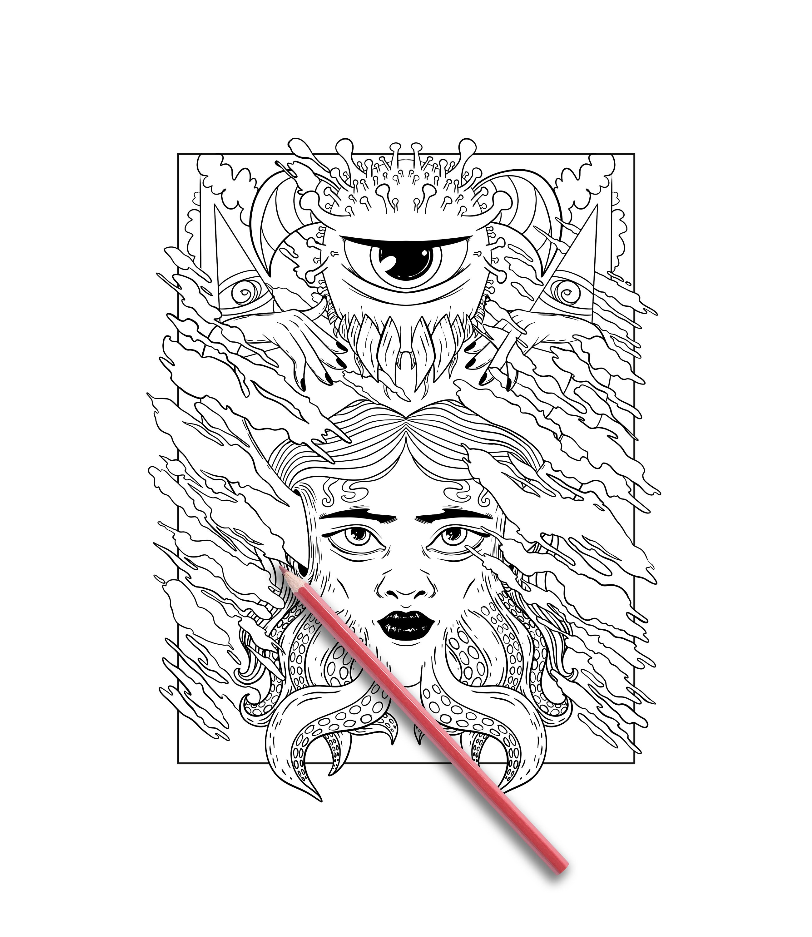 Stoner Coloring Book, Adult Coloring Book, Let's Get High and Color,  Digital Download 