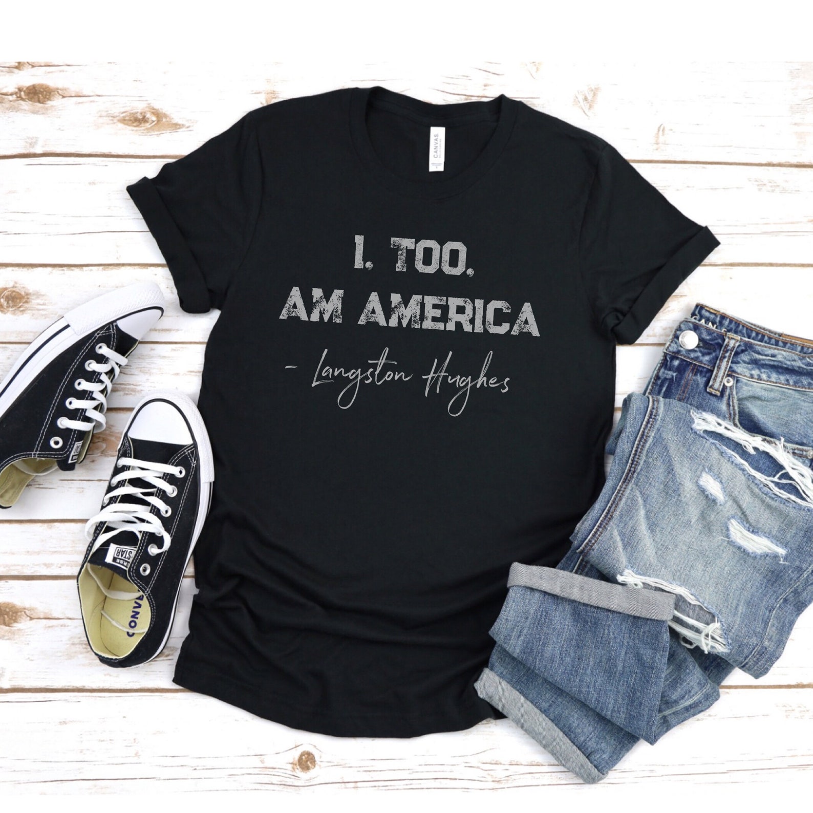 Equality Shirt Equal Rights Tshirt Langston Hughes Quote Etsy