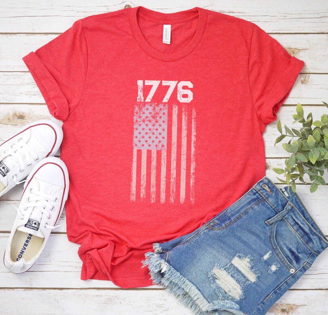 1776 1776 shirt American Flag t-shirt USA shirt USA | Etsy