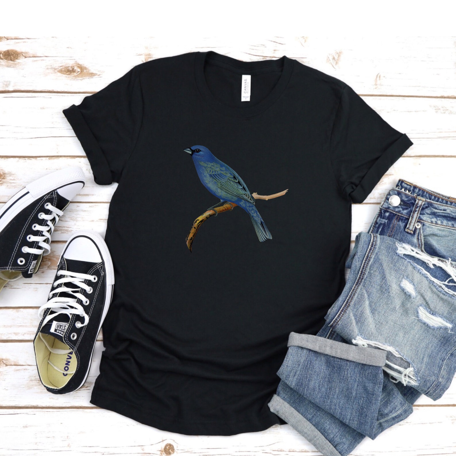 Blue Bird Shirt Blue Bird Bird Tshirt Graphic Womens Etsy