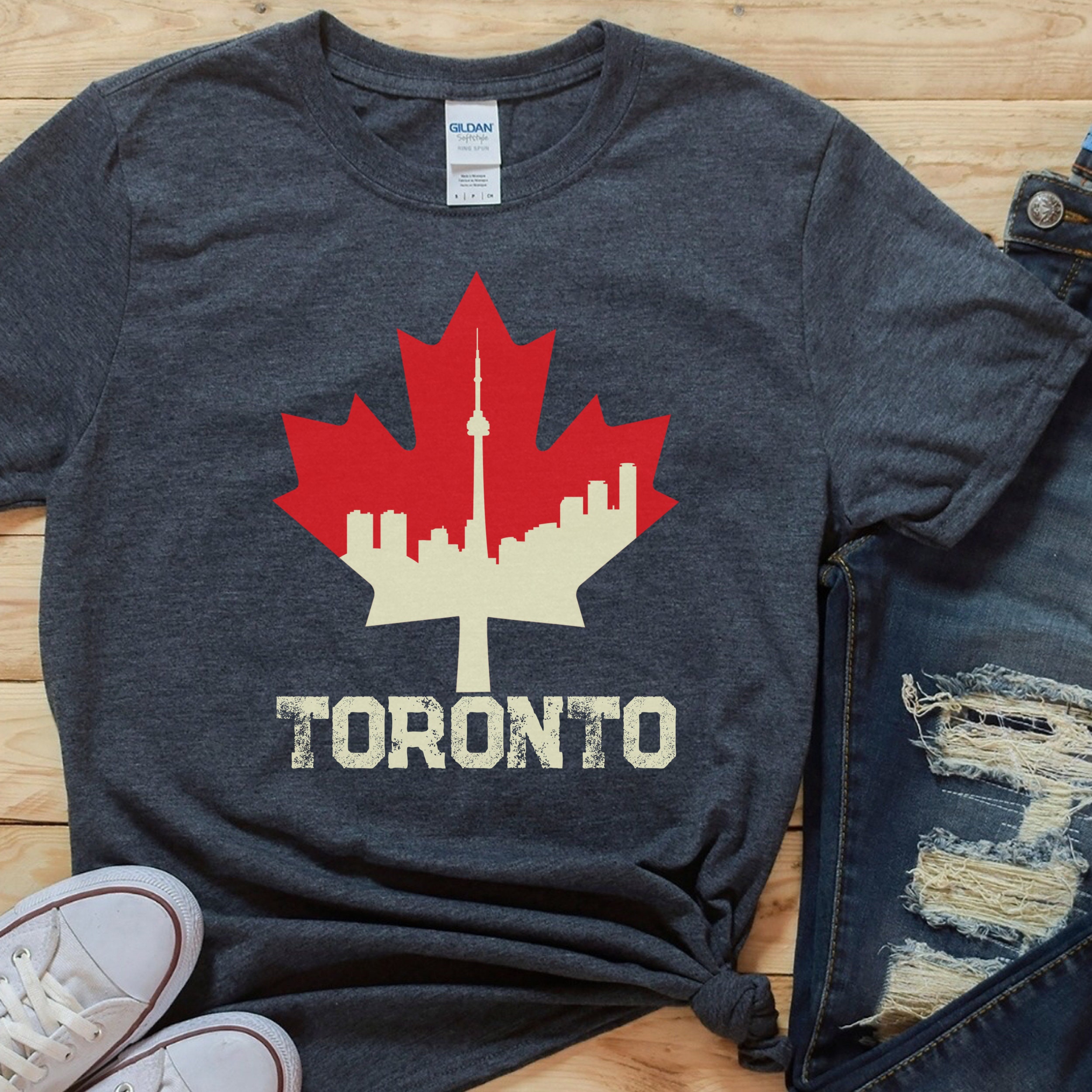Toronto Shirt Toronto Skyline Shirt Toronto Cityscape Etsy UK