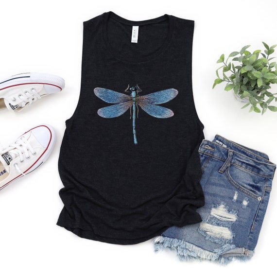 Camisa Dragonfly camiseta sin mangas Dragonfly Etsy España