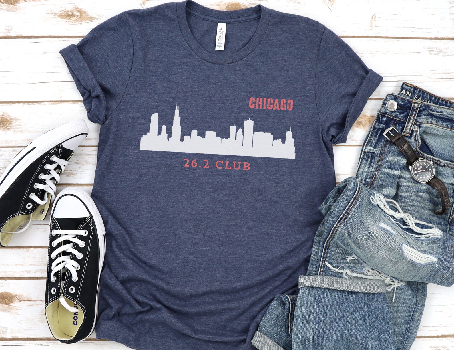 Chicago marathon shirt Chicago Marathon gift for runner 26.2 Etsy