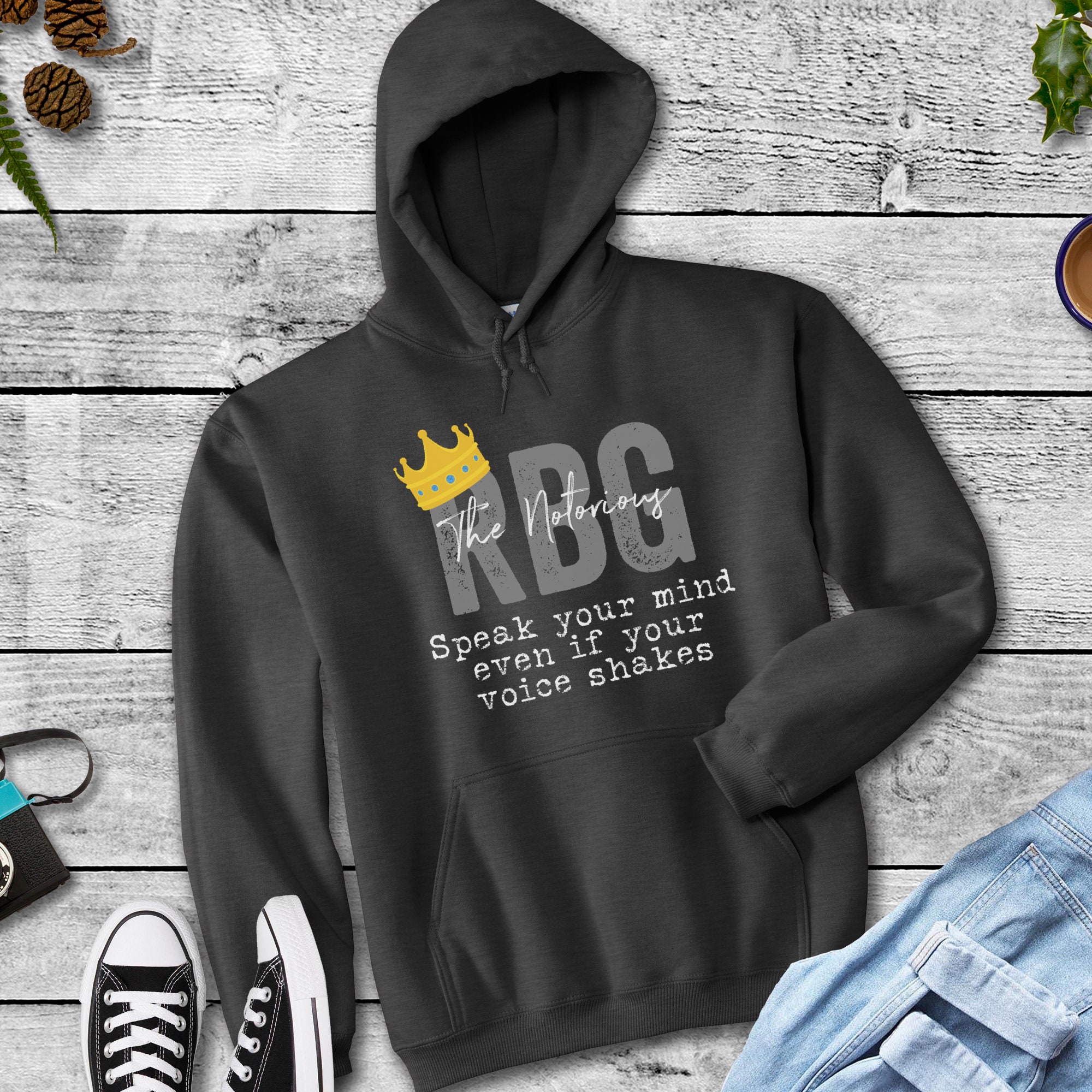 When There are Nine RBG Ruth Bader Ginsburg Feminist Quote Gift Unisex Pullover Hoodie