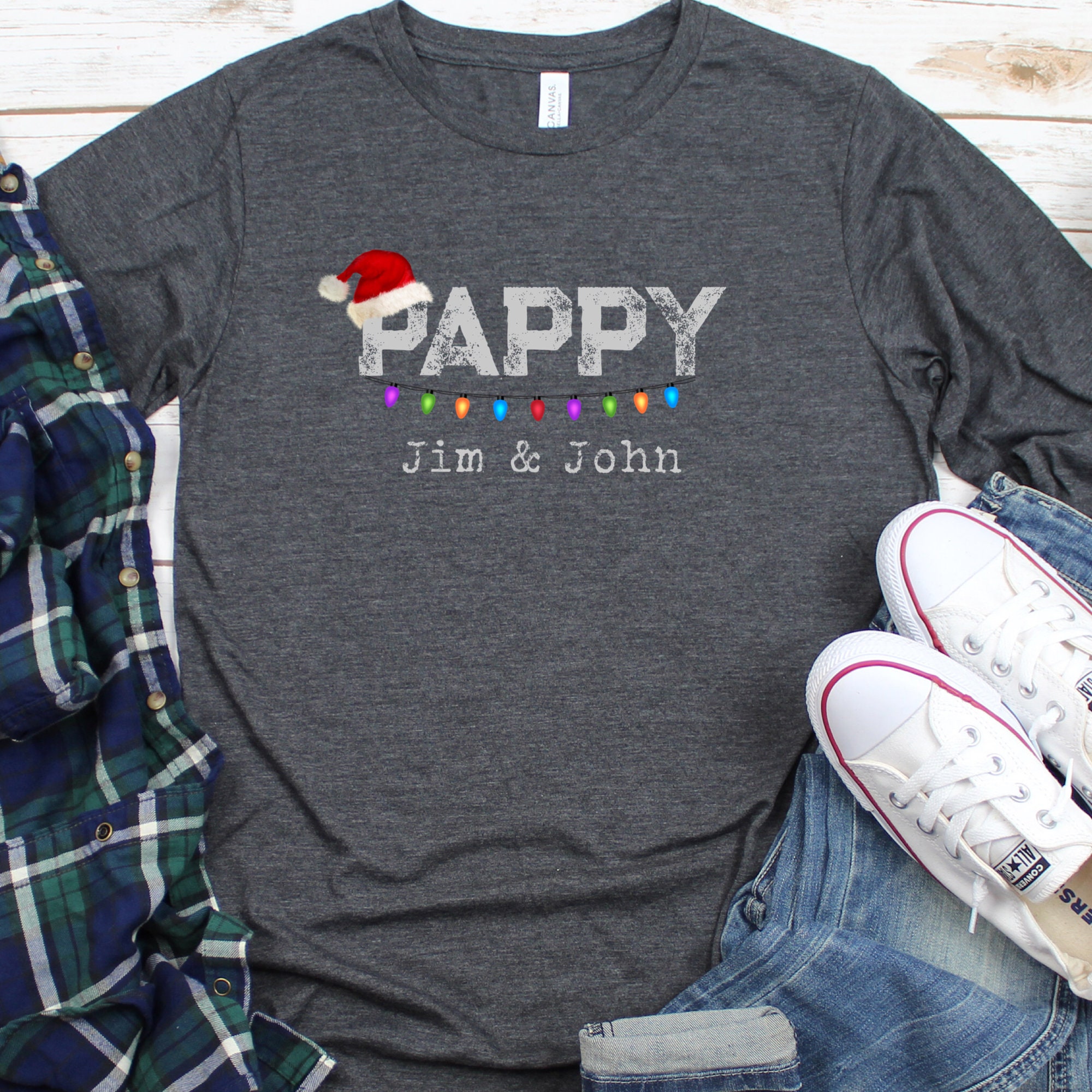 Pappy Shirt Grandpa shirt pappy tshirt gift for pappy pappy gift Grandfather tee MENS long sleeve tee Grandpa Gift For Granddad Pappy