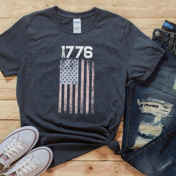 1776 1776 Shirt American Flag T-shirt USA Shirt USA | Etsy