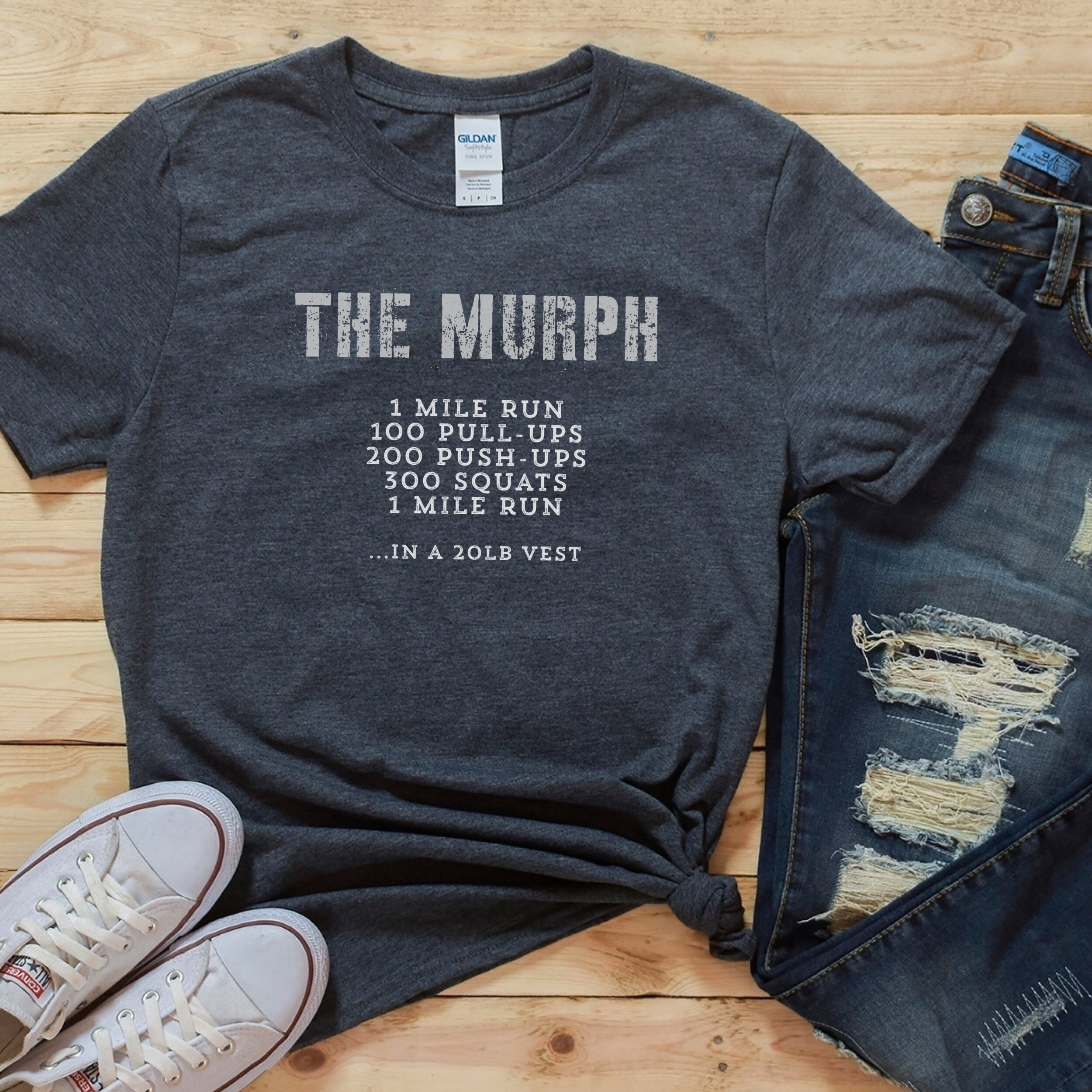Murph Shirt Workout T-shirt MURPH WOD Tee Hero Workout | Etsy