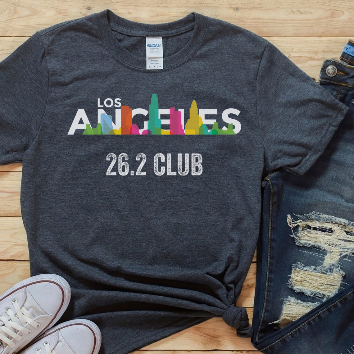 Los Angeles Marathon Shirt LA Marathon Gift for Runner 26.2 Etsy