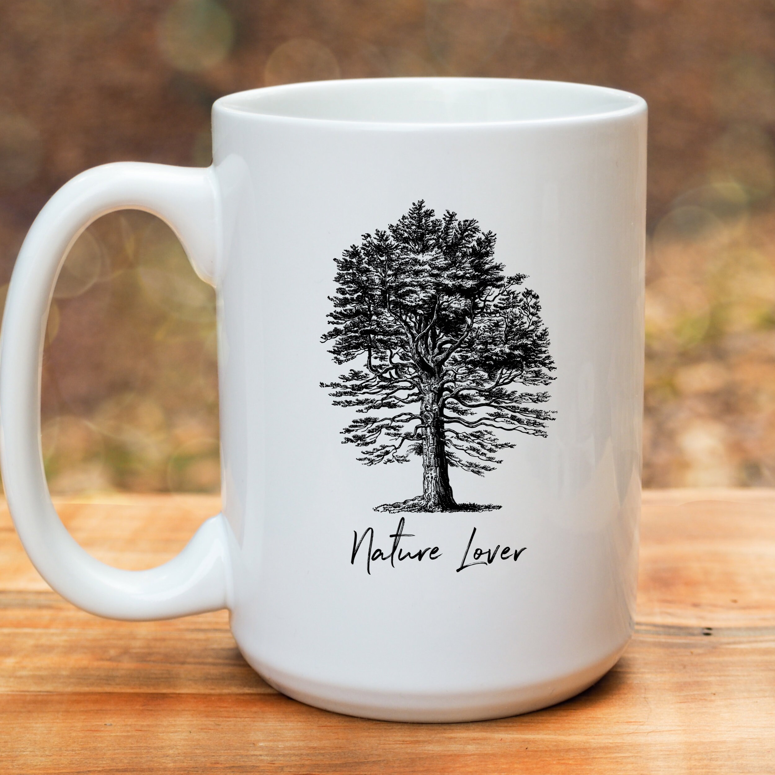 Taza de pino tazas de bosque taza de café de la naturaleza | Etsy