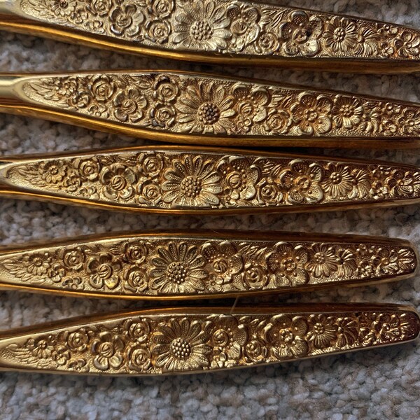 Gold Flatware Etsy