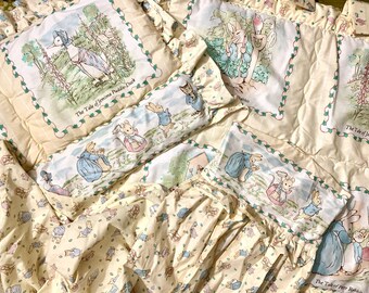 peter rabbit crib sheet