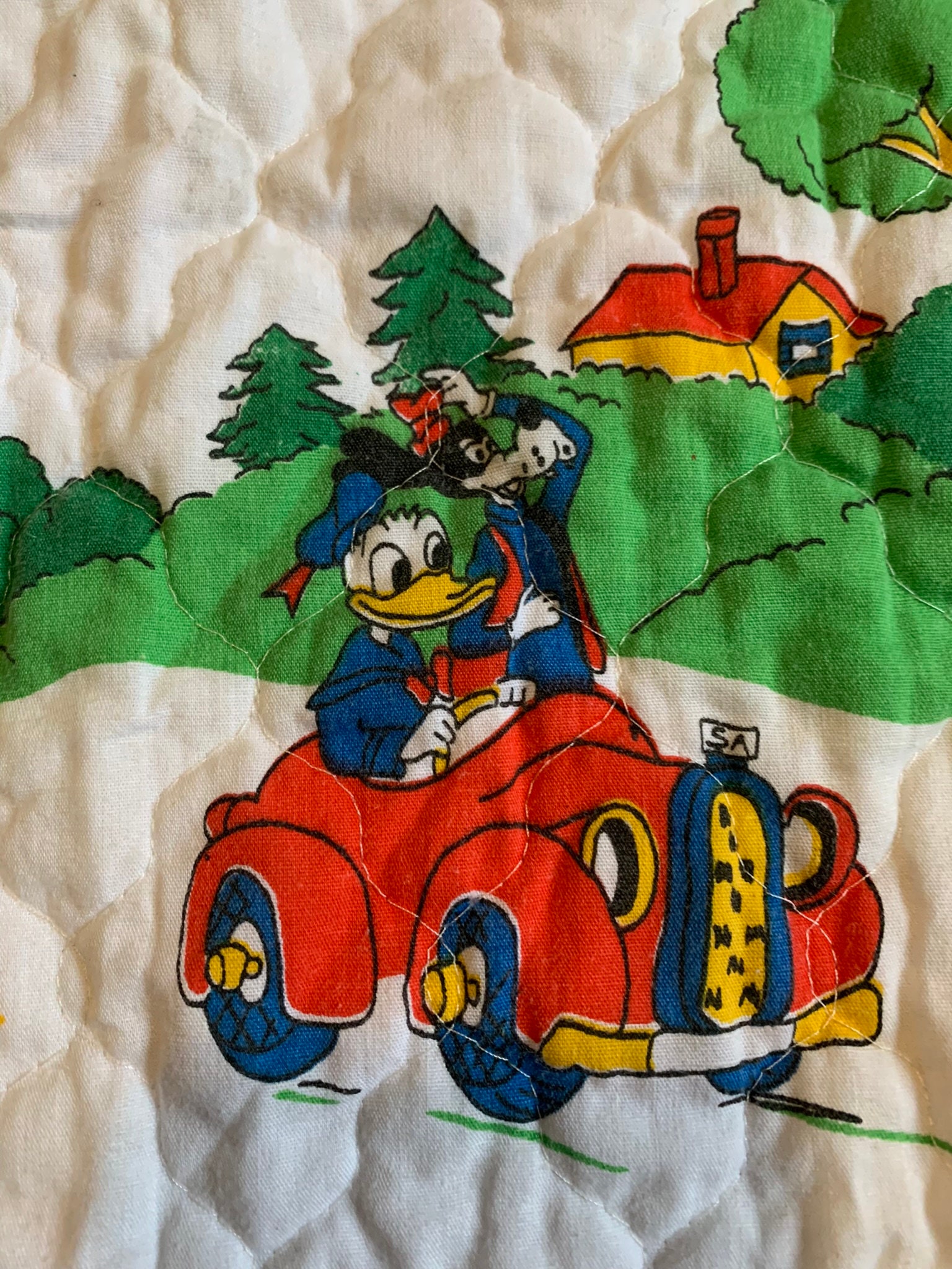 Vintage Disney Character Baby Blanket Changing Pad Cover Etsy