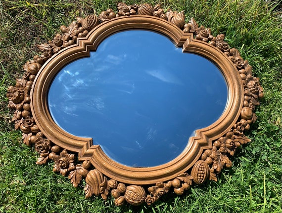 アンティーク雑貨 Early Stand mirror Early 20th c. Brass Plated