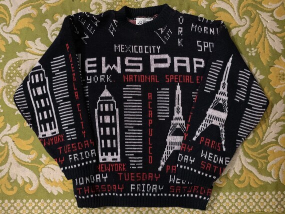 Rare Vintage 80s Style Sweater La Vista Sweater Ne