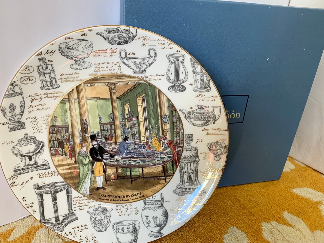 Rare Vintage Wedgwood Collectors Plate "london Showrooms" #114 Byerley ...