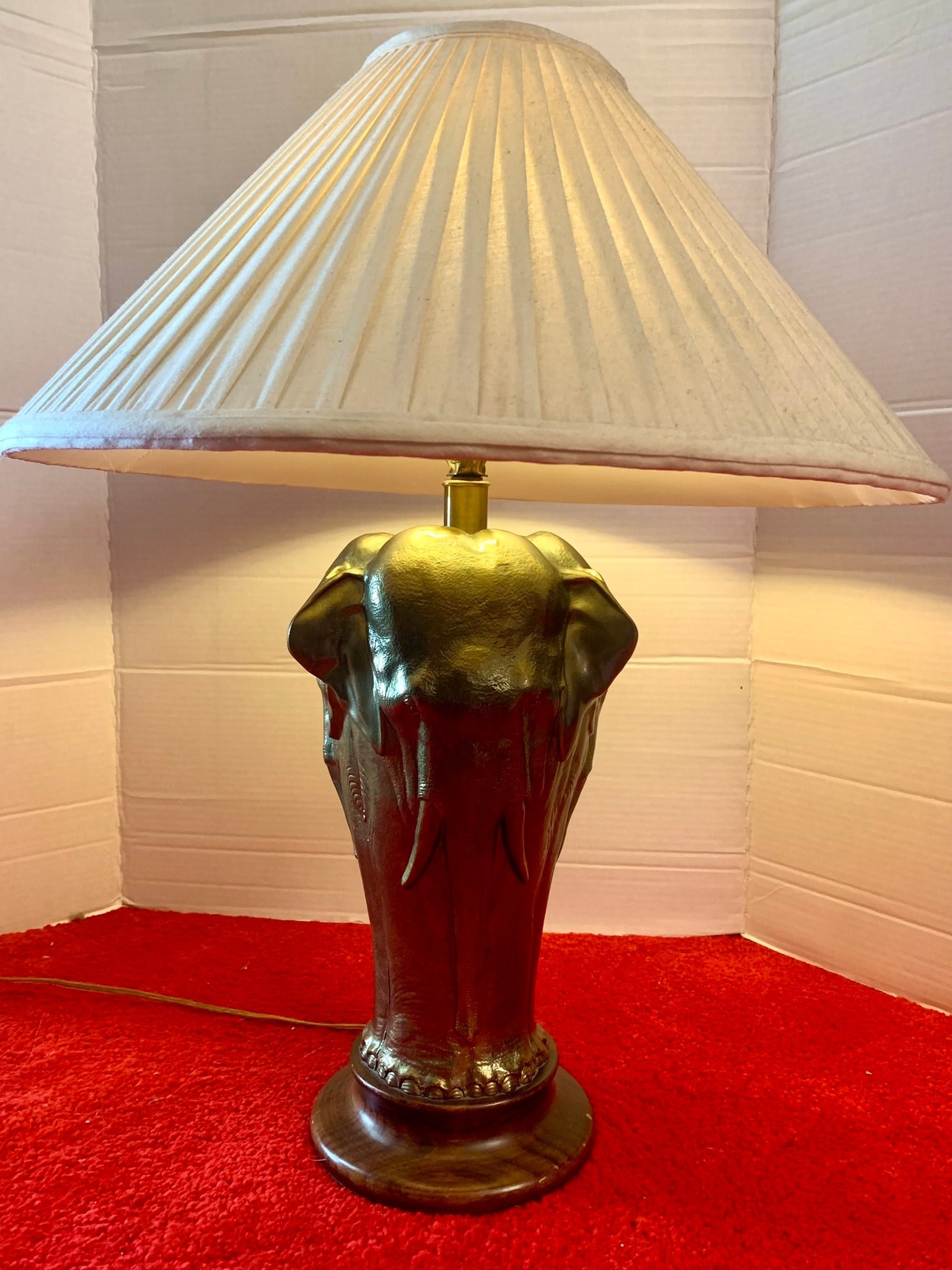 Beautiful Vintage Mid Century Brass Elephants Lamp Frederick Beautiful Vintage Mid Century Brass Elephants Lamp Frederick