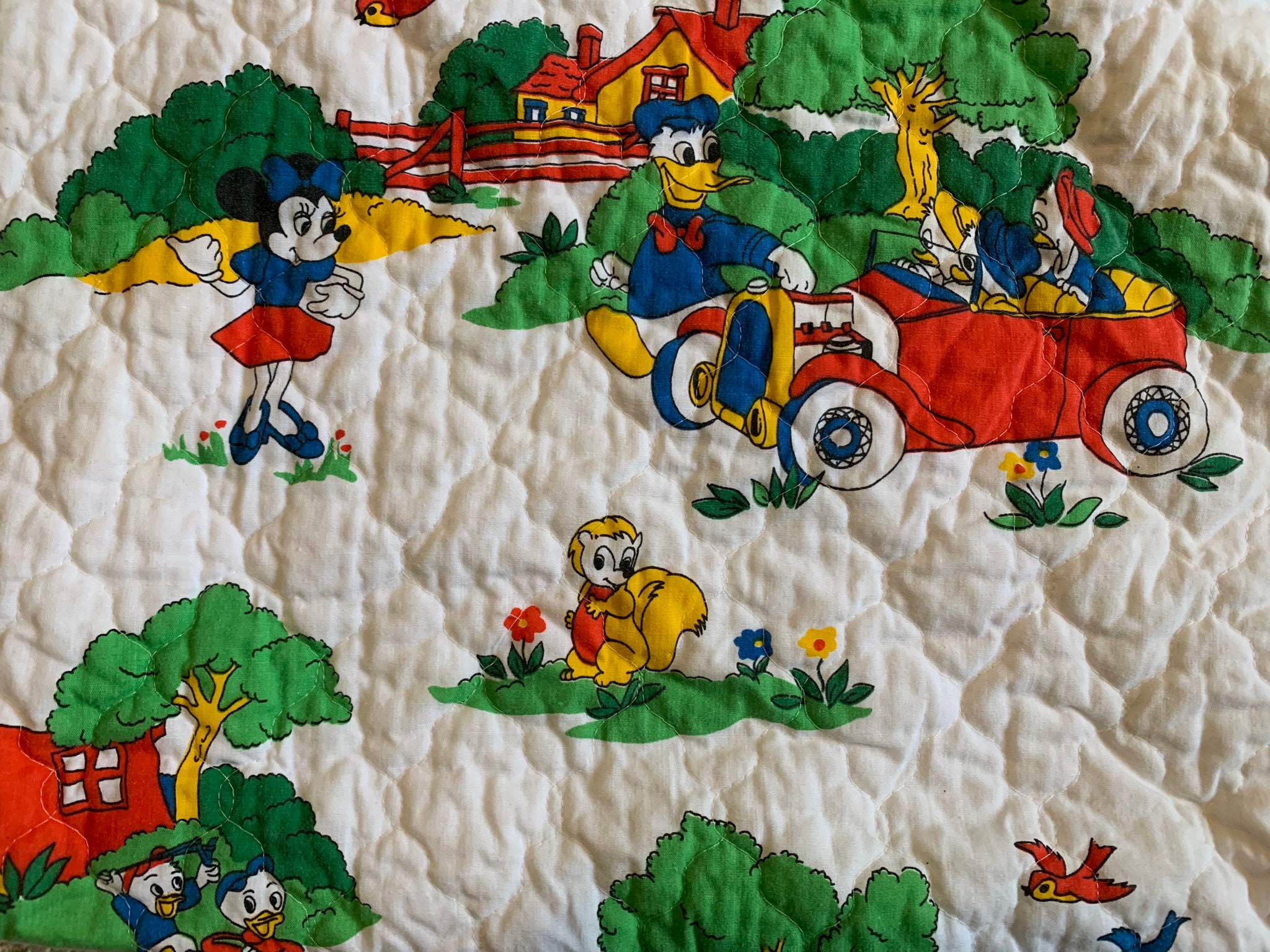Vintage Disney Character Baby Blanket Changing Pad Cover Etsy