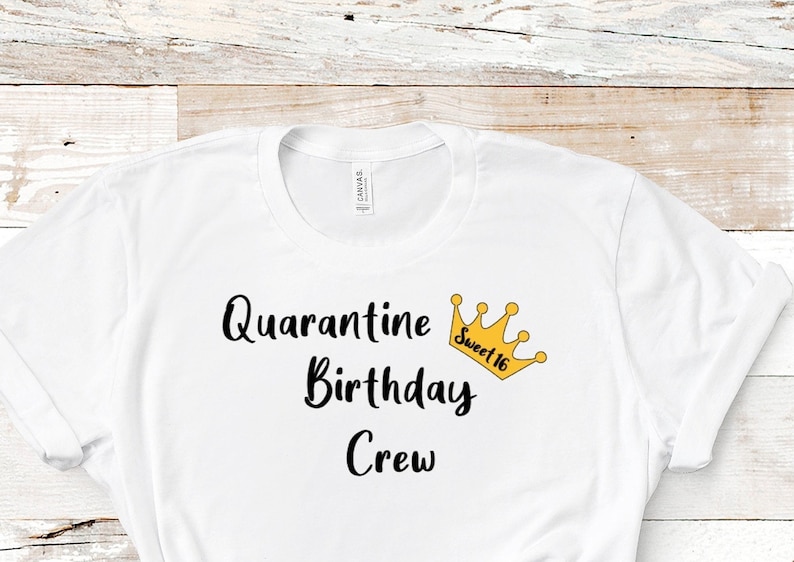 Sweet 16 in Quarantine Birthday Crew Gift SVG PNG JEPG | Etsy