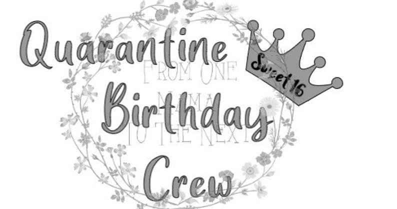 Download Sweet 16 in Quarantine Birthday Crew Gift SVG PNG JEPG | Etsy
