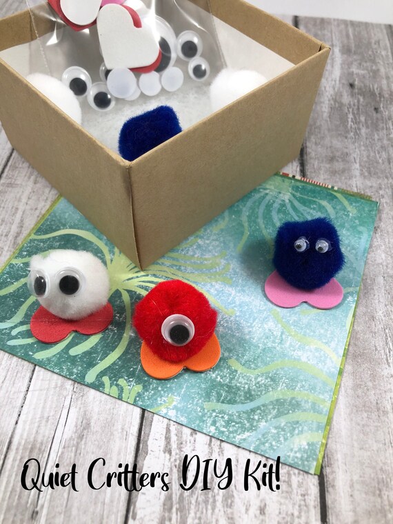 Quiet Critter DIY Kit Create Kids Easy Beginner Present Etsy