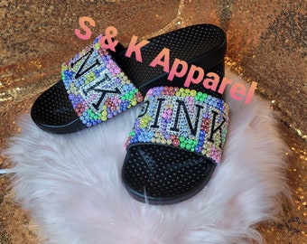 pink nike sandals womens